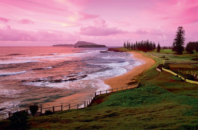 Norfolk Island Travel Centre Cemetery Bay SunSet