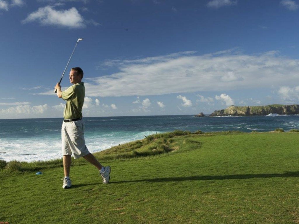 Norfolk Island Travel Centre Golf Swing