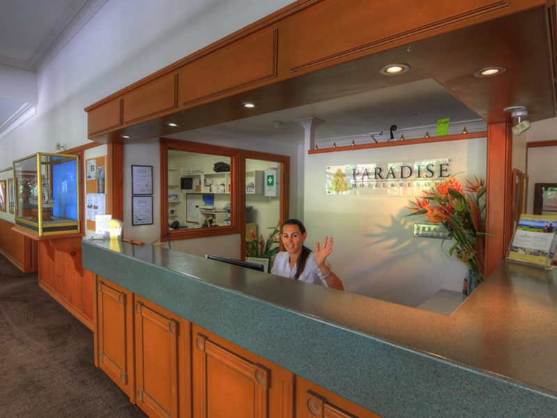 Paradise Resort Hotel Norfolk Island Reception