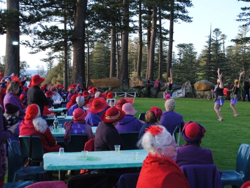 Red Hatters Norfolk Island Island Dancing