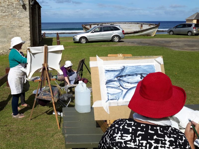 En Plein Air Painting Norfolk Island (1)