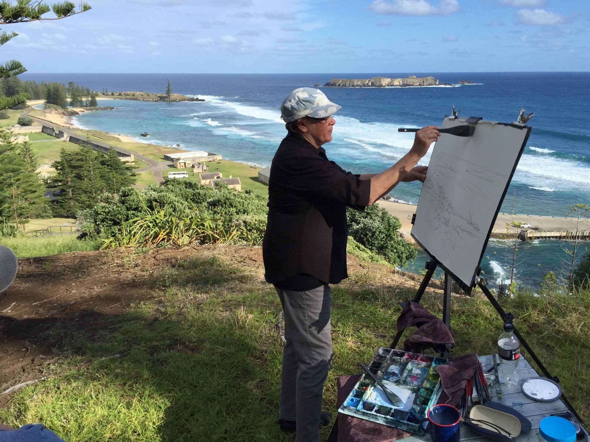 Painting Kingston Beach From Flagstaff Hill