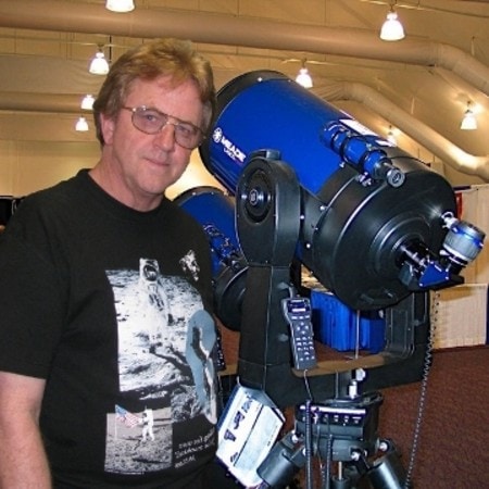 Dave Reneke With Group's New Telescope