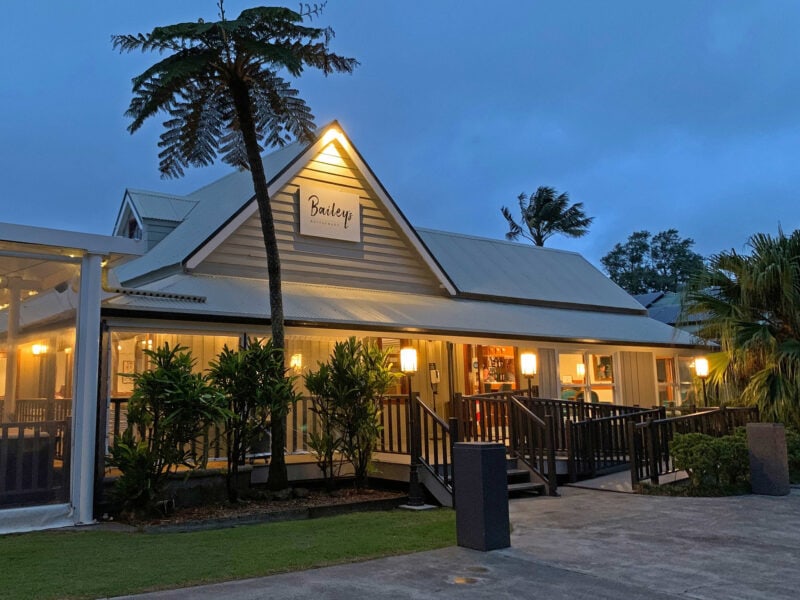 Bailey's Restaurant at Governor's Lodge on Norfolk Island