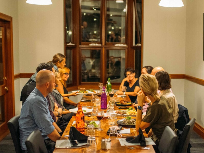People having dinner at Bailey's Restaurant on Norfolk Island