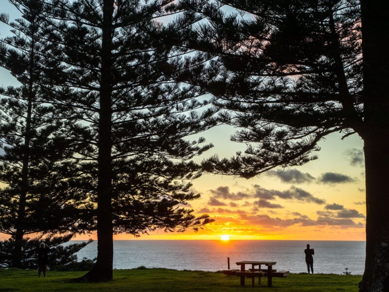 Sunset on Norfolk Island