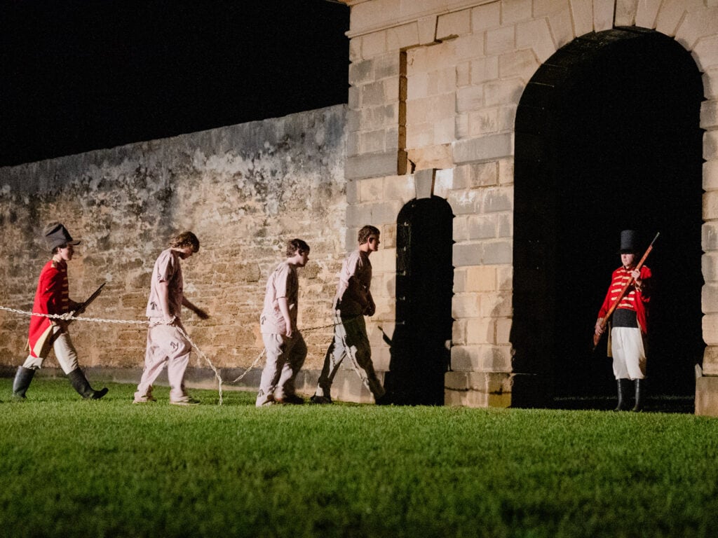 Sound and Light Show at Kingston on Norfolk Island