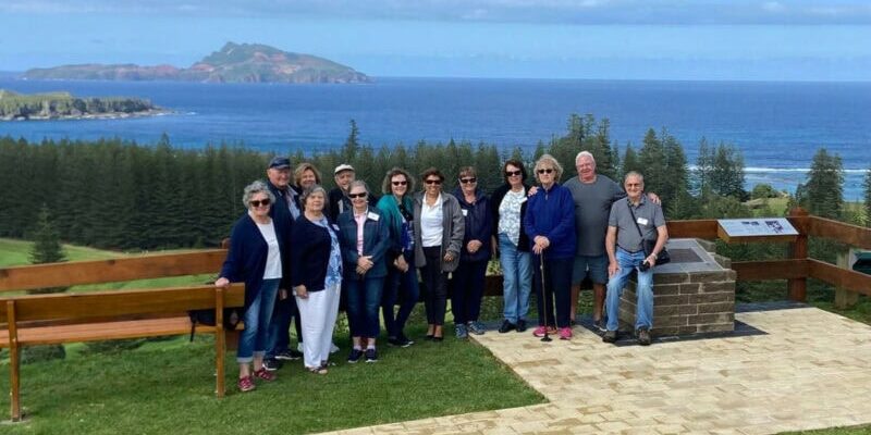 Escorted Tour group at Queen Elizabeth Lookout